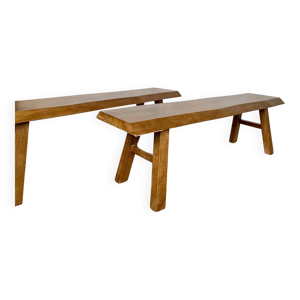 Paire de banc brutaliste