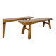 Vintage brutalist bench pair