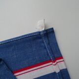 3 linen tea towels with old litters 75 x 55