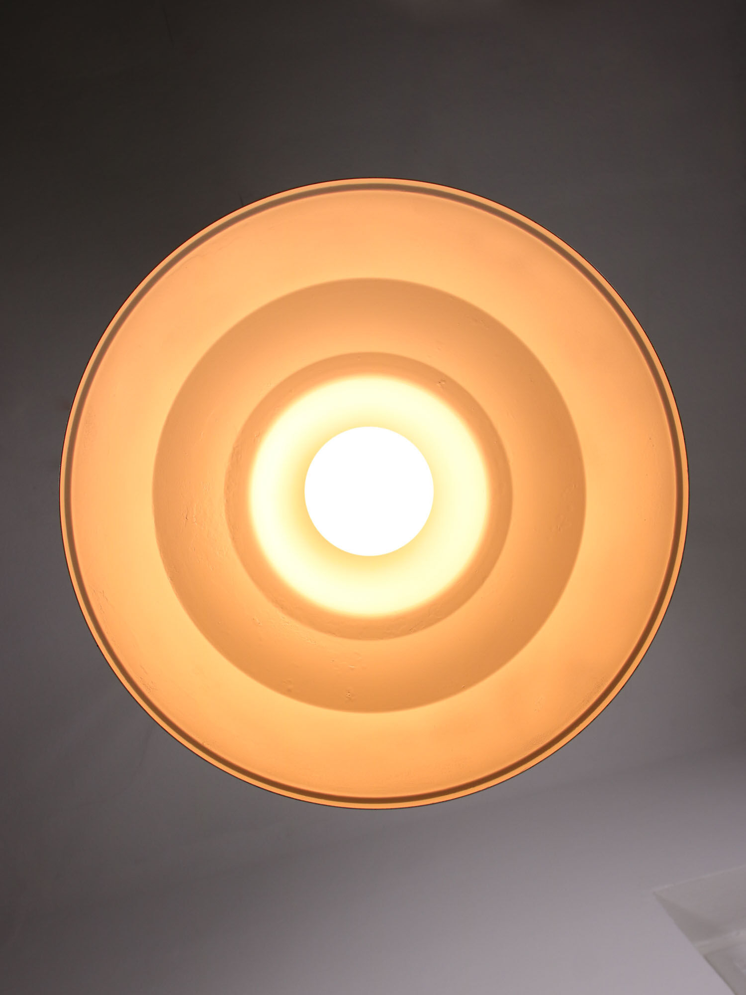 Vintage yellow metal lamp