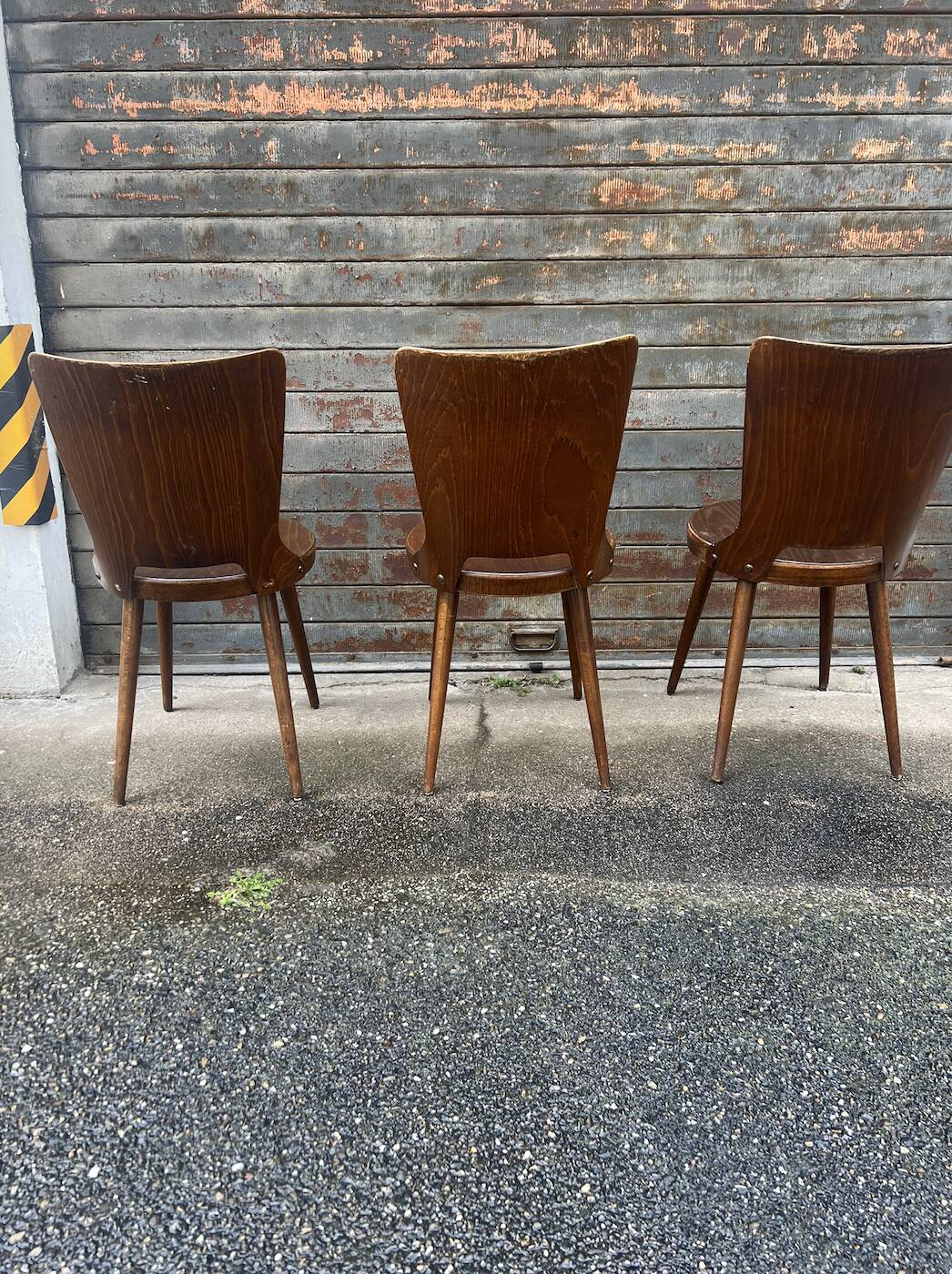 (Lot) 3 Baumann Bistro chairs (Dove model)
