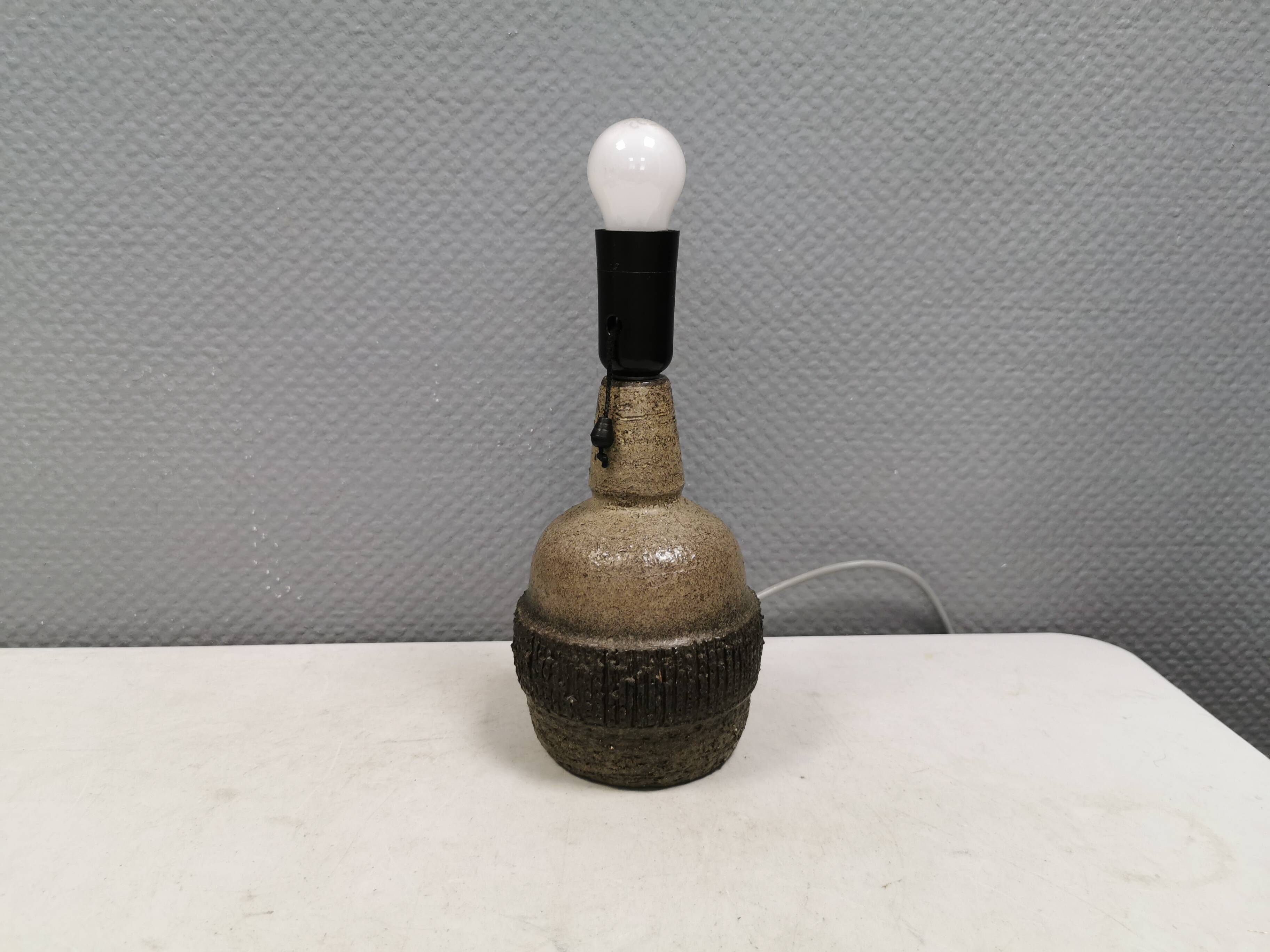 Ceramic table lamp, Danish from the 1970s-80s.