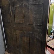 Antique Louis XV wardrobe in solid wood (oak and walnut)