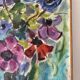 Anemones, oil on canvas signed Guette Fattal