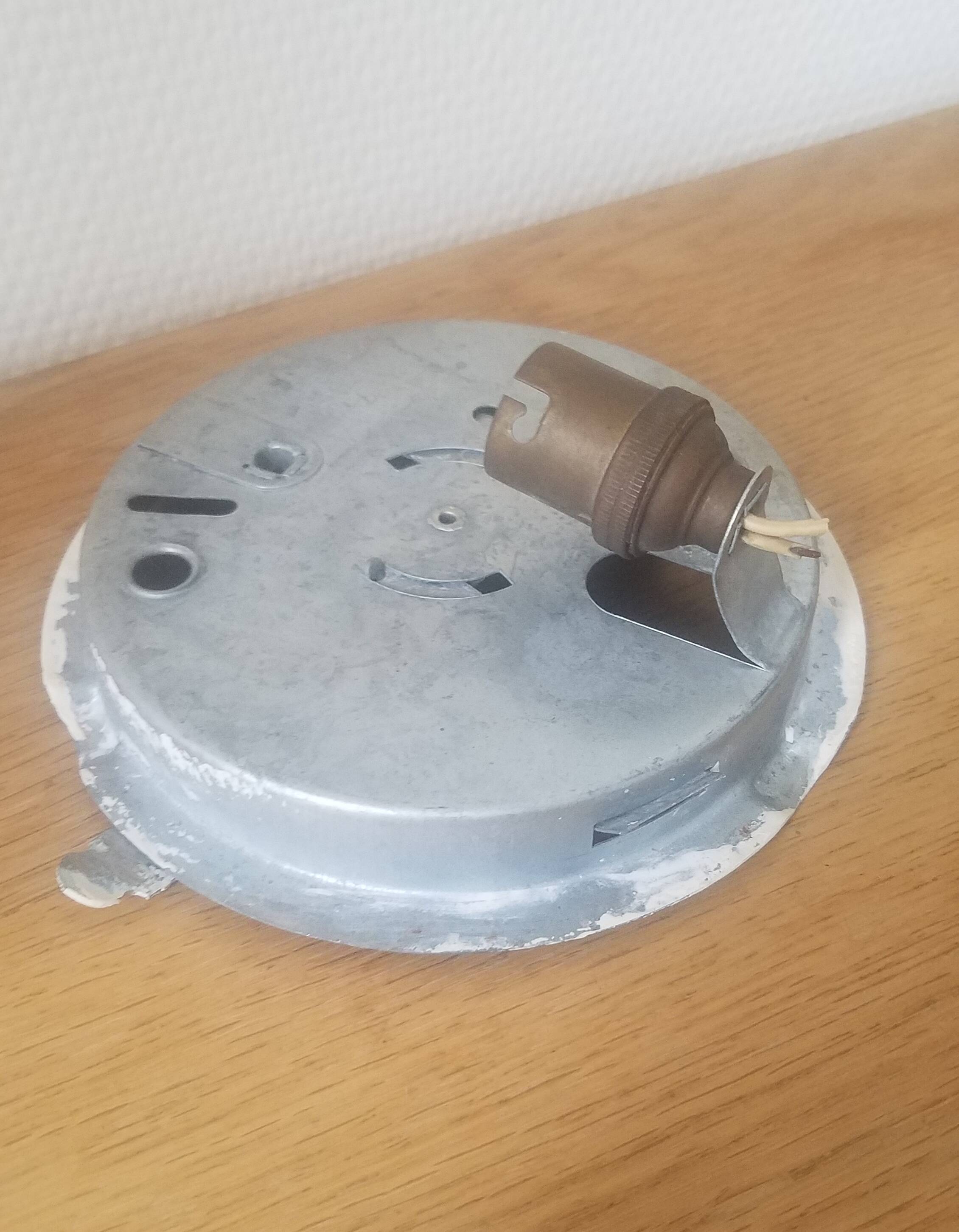 Vintage Clichy glass ceiling light