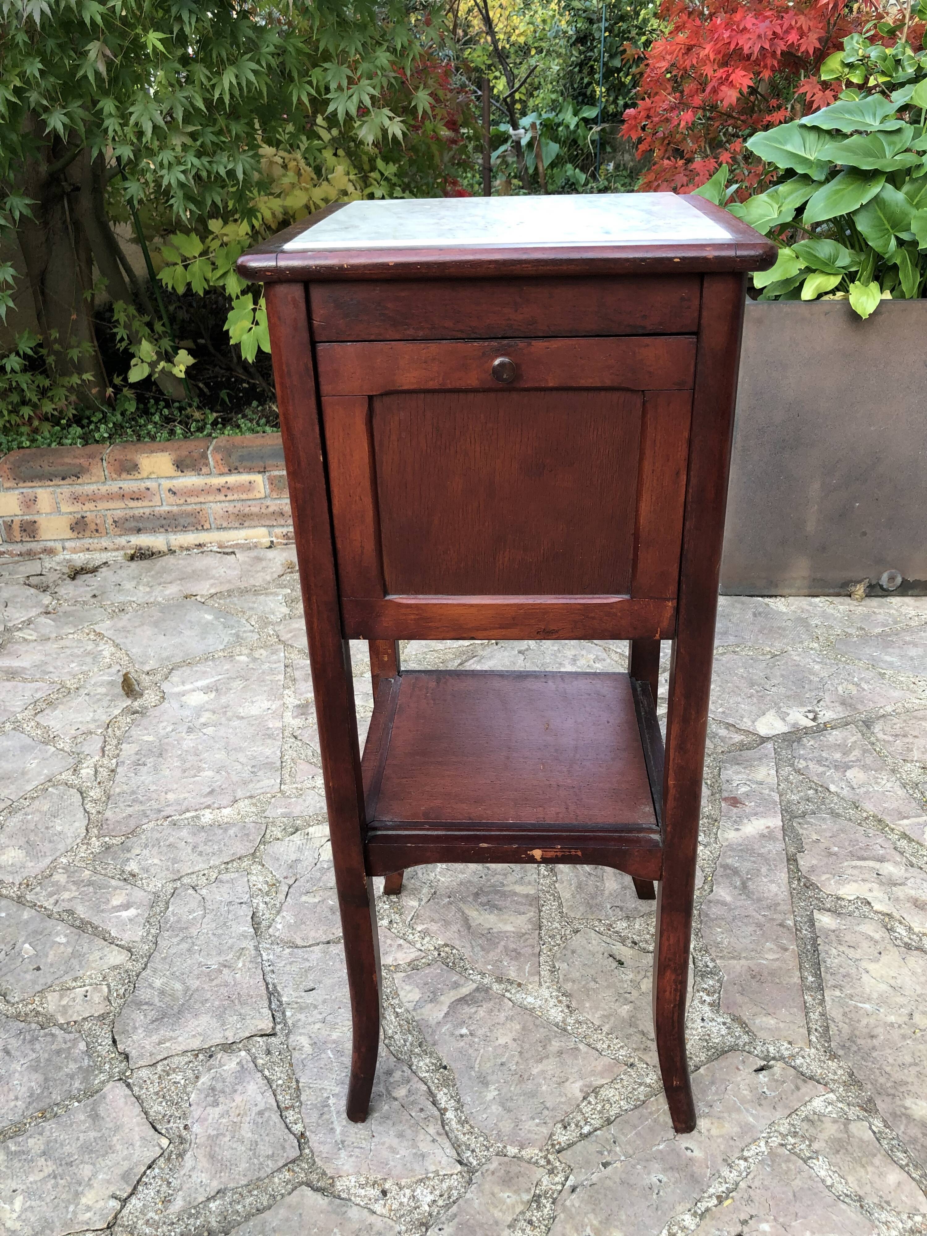 Old bedside marble top