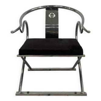 Fauteuil unique avec structure en métal