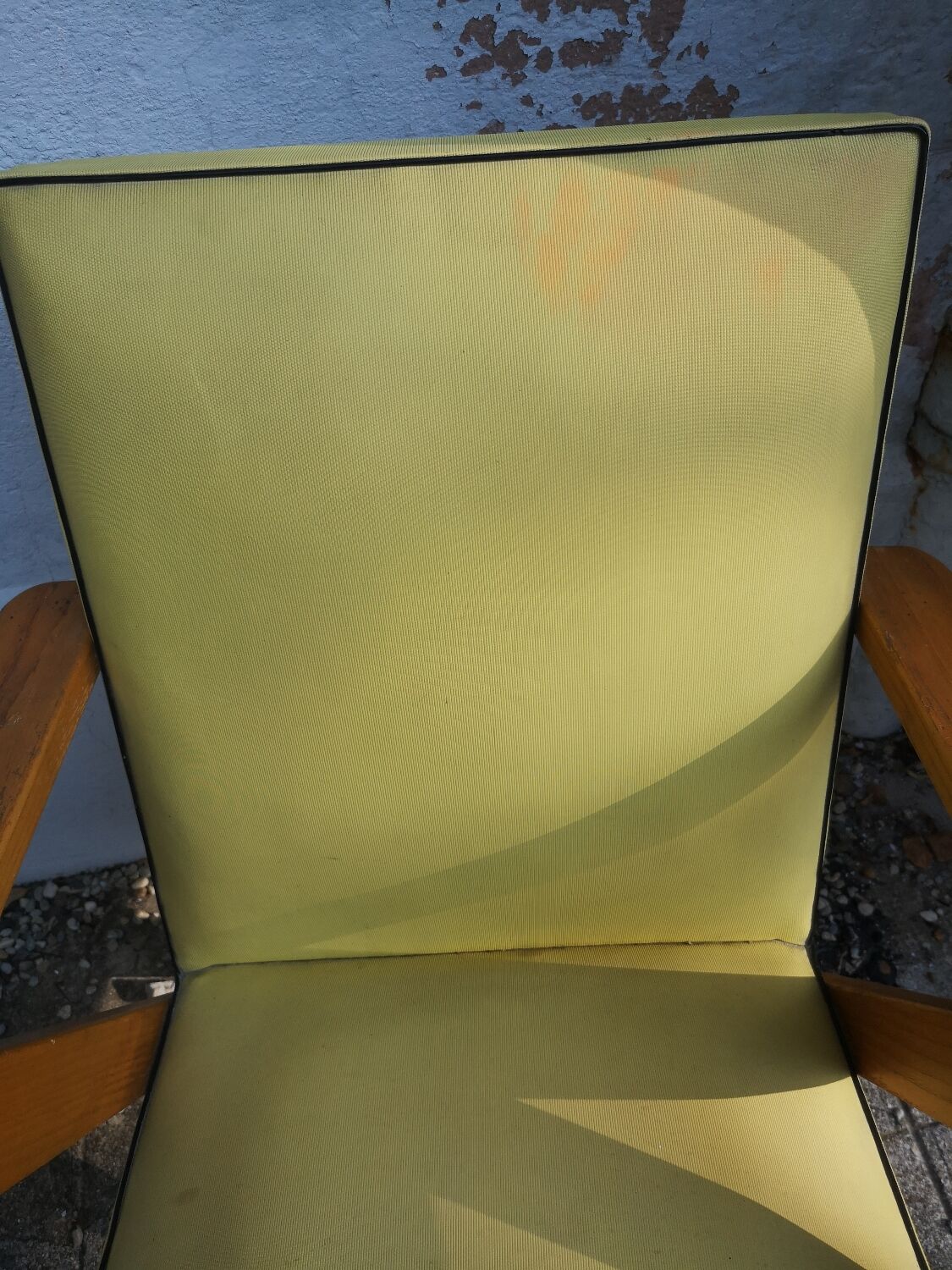 Pair of bridge armchairs with compass feet