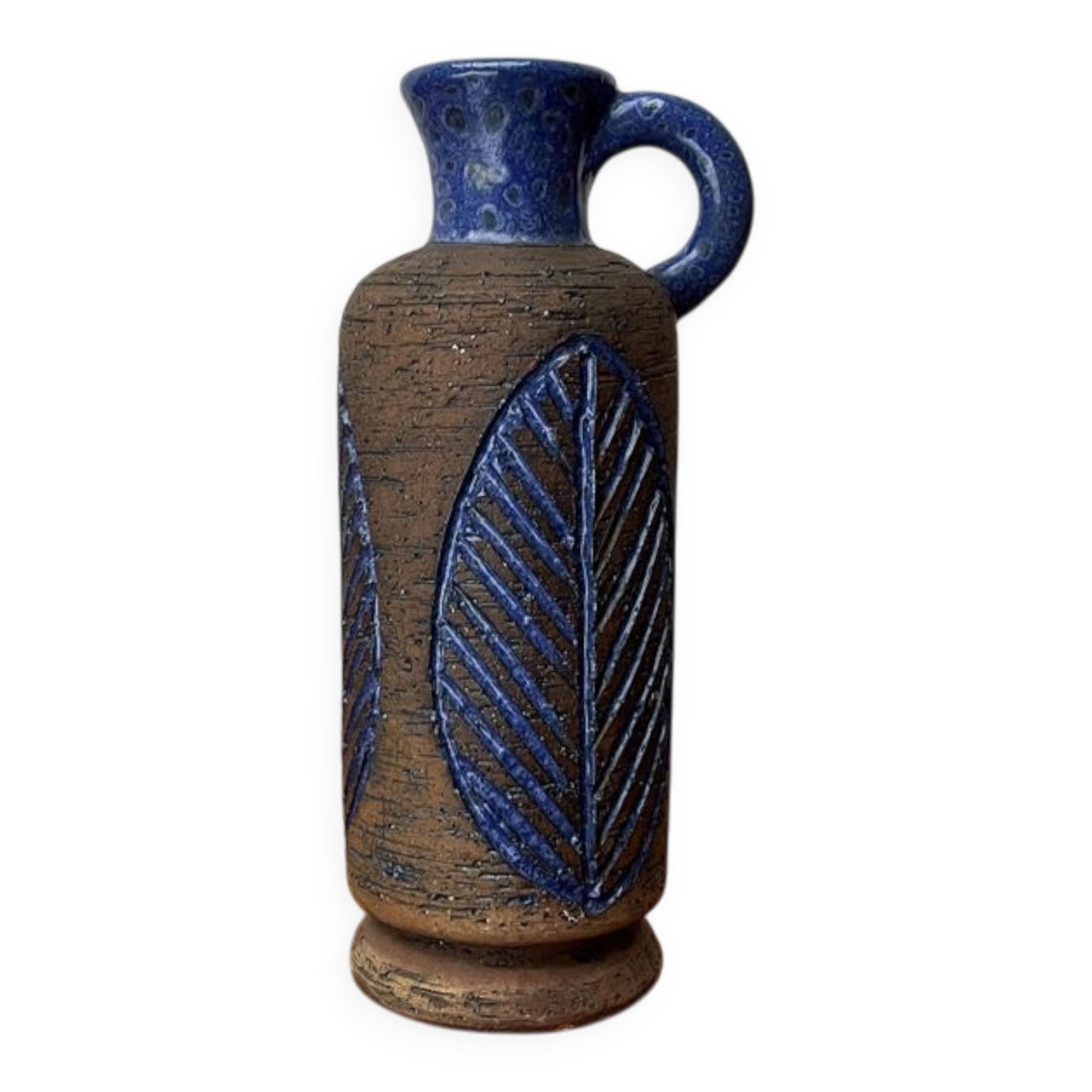 Carafe en poterie d'atelier suédois du milieu du siècle de Laholm, années 1960