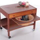 Danish Design Teak Wooden Side Table and Sewing Box,1960s