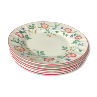 Assiettes Churchill "Briar Rose" made in Staffordshire England
