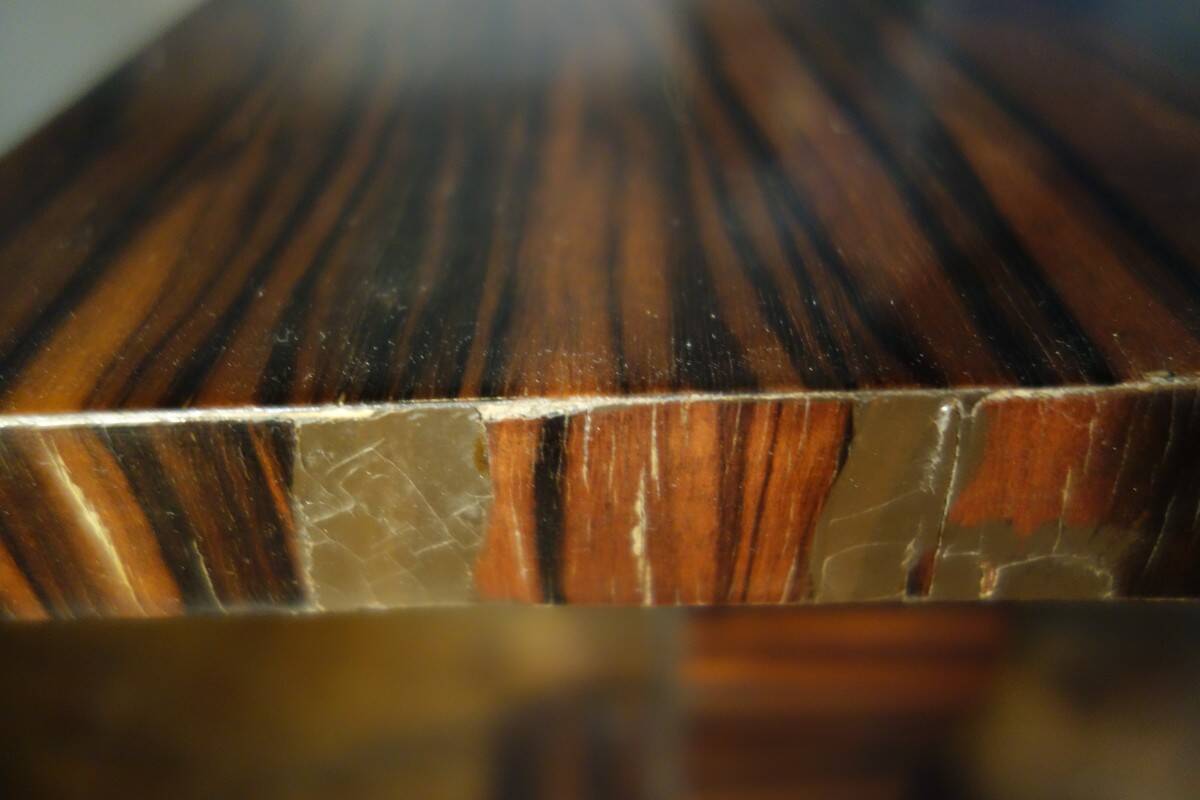 Large Art Deco Macassar Ebony Floor Lamp / Stand, circa 1930