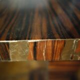 Large Art Deco Macassar Ebony Floor Lamp / Stand, circa 1930