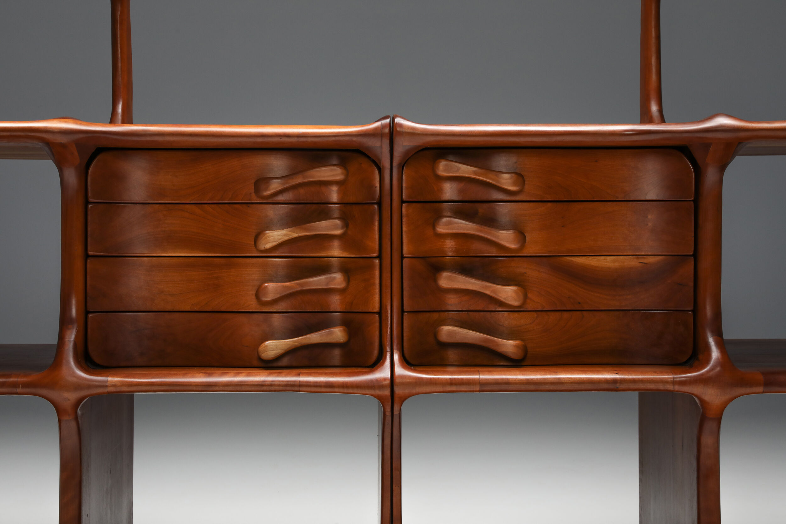 Open storage shelves by Charles Fisher and Howard Osinski - 1970's