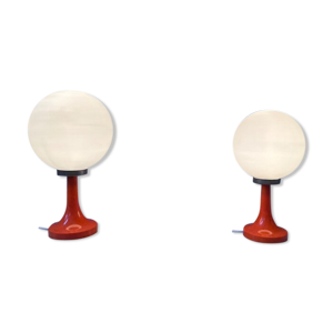 Set de 2 lampes de table - opaline