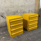 Yellow chest of drawers model 4601 by Simon Fussell for Kartell, 1970s