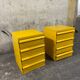 Yellow chest of drawers model 4601 by Simon Fussell for Kartell, 1970s