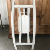 Cheval à bascule en bois blanc