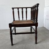 Straw chair by the fireside 1900