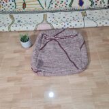 Handmade bohemian Berber pouf 60 X 60 X 25 CM