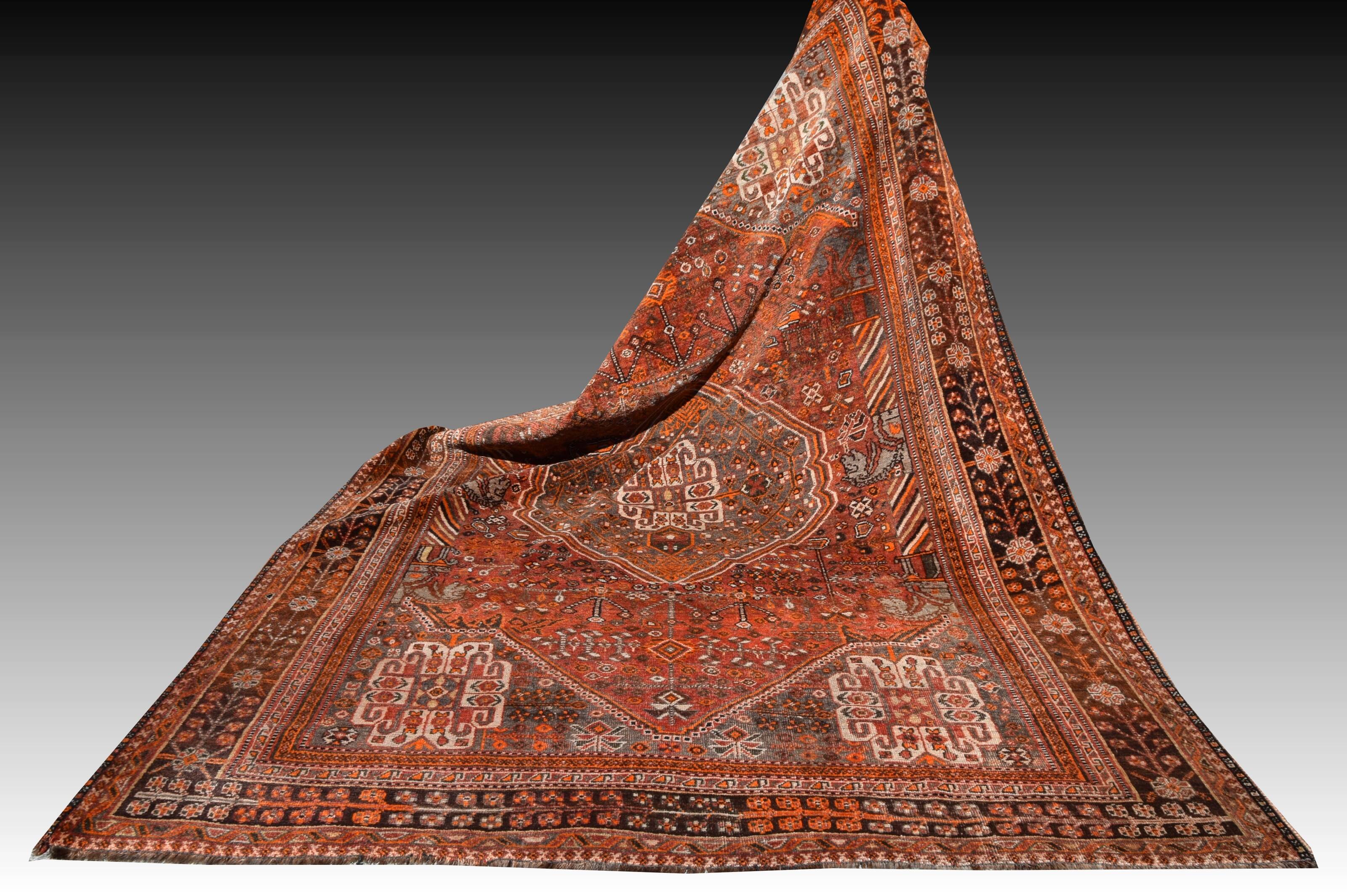 Tribal Oriental Rugs: 2.96 X 2.07 Meters