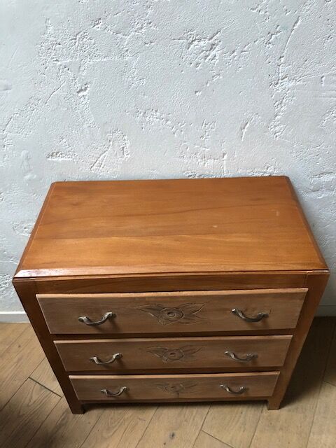 Art deco wood dresser