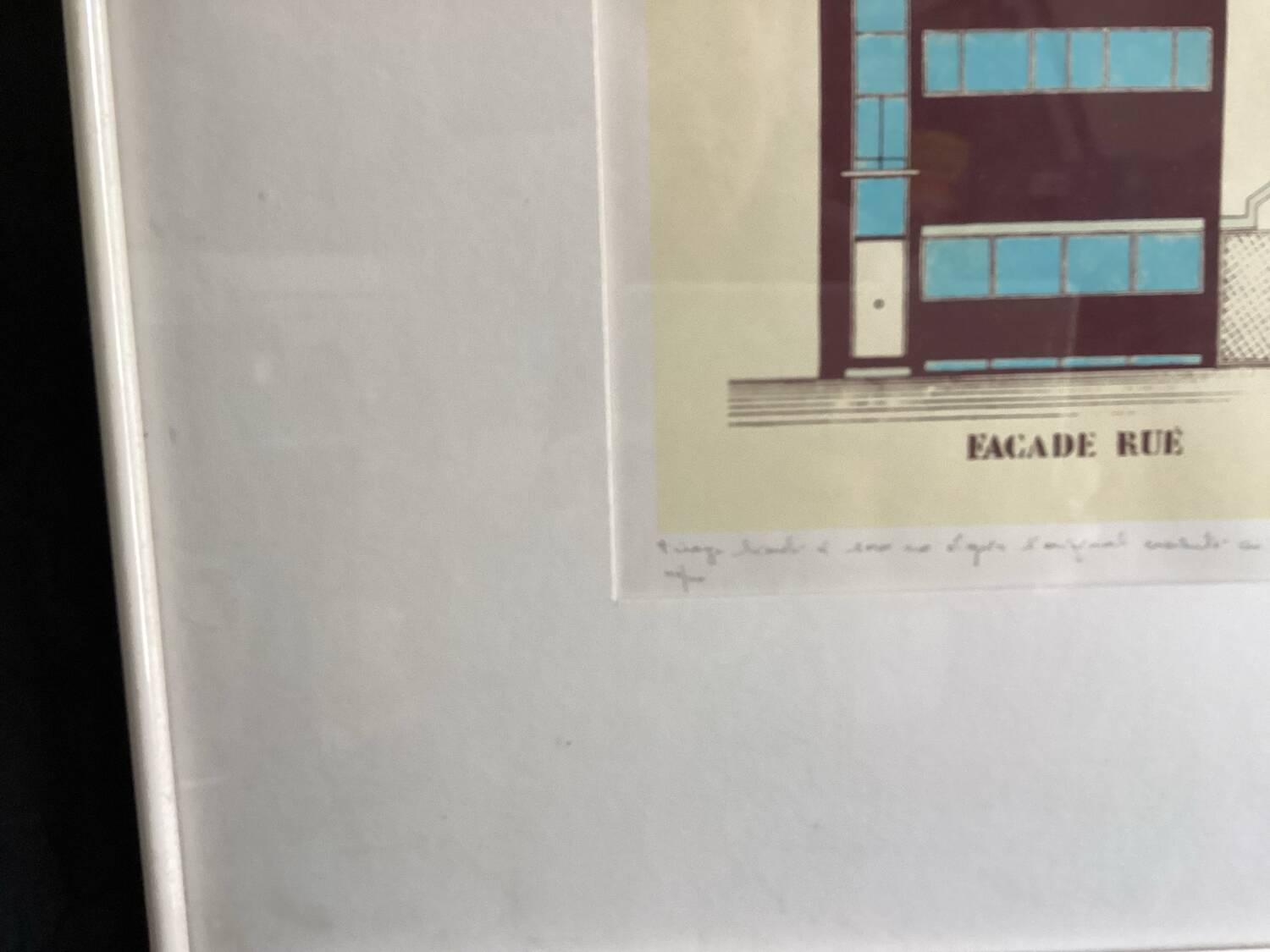 Le corbusier maison guiette 1926 lithographie