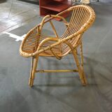 Pair of rattan chairs