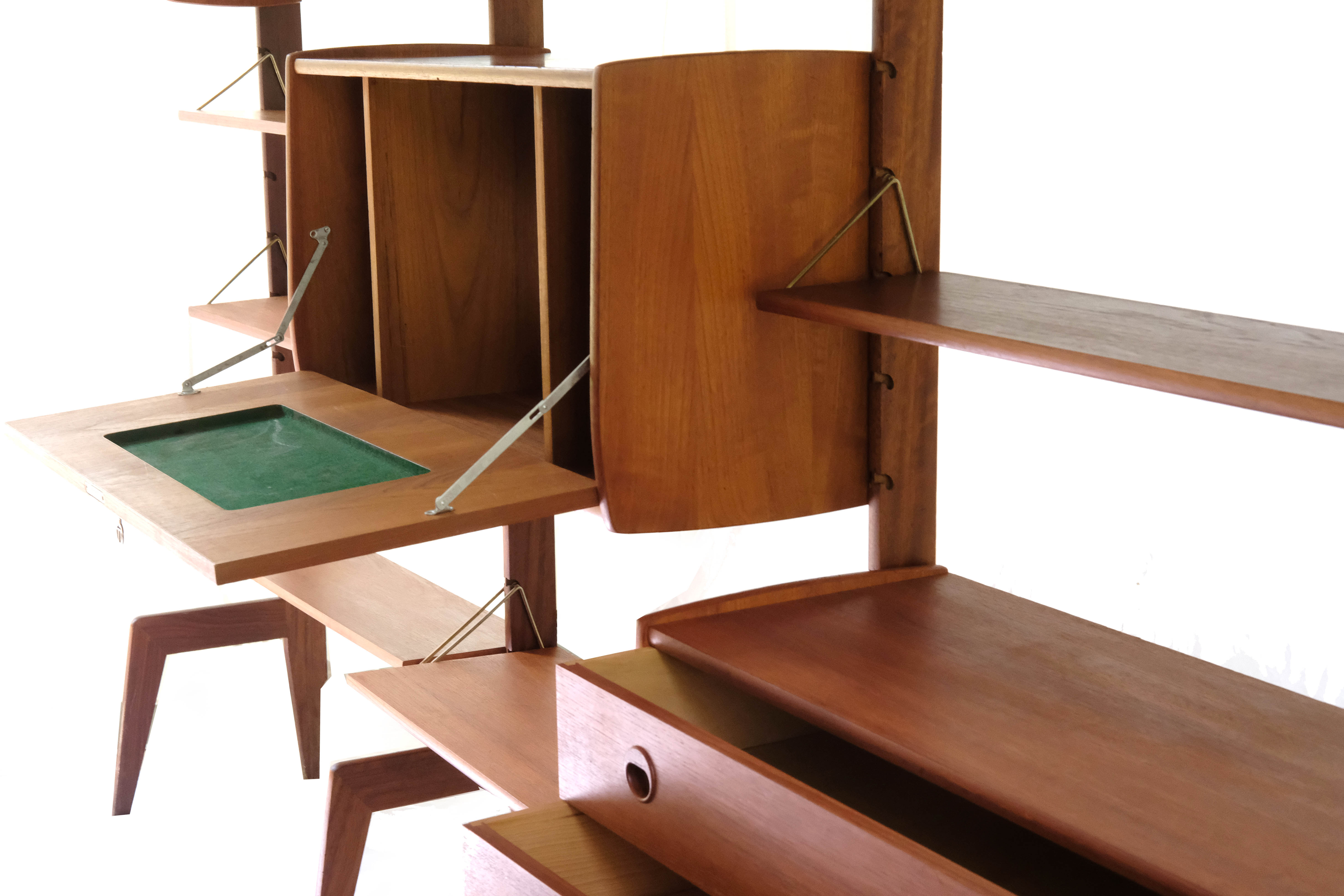 Wall Unit by John Texmon, 3 Modules, Norway, 1960s