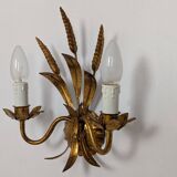 Pair of wheat ear wall lights