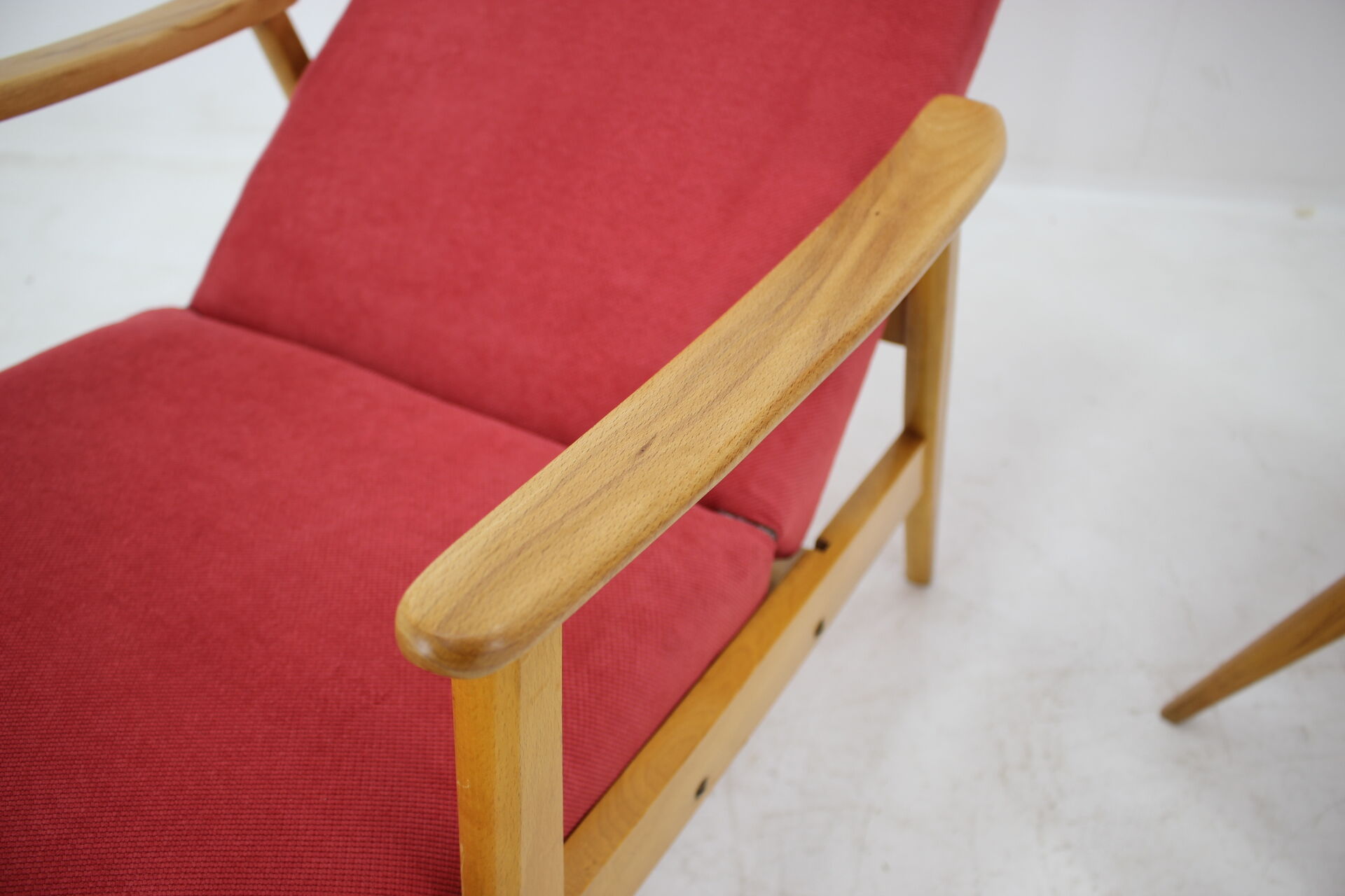 Set of two adjustable armchairs, Thon, 1970