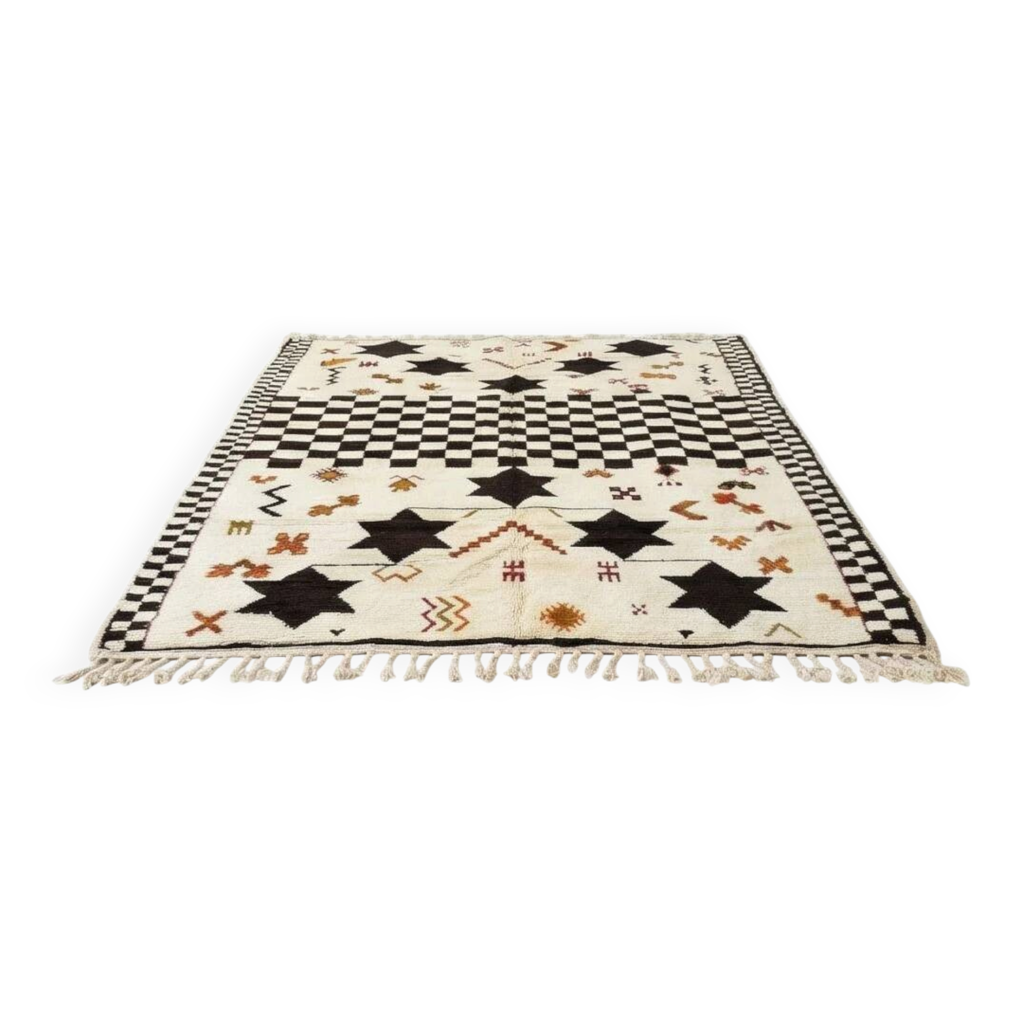 Tapis Béni Ouarain bohème 200x300 cm