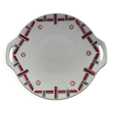 Gien opaque porcelain cake dish