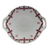 Gien opaque porcelain cake dish