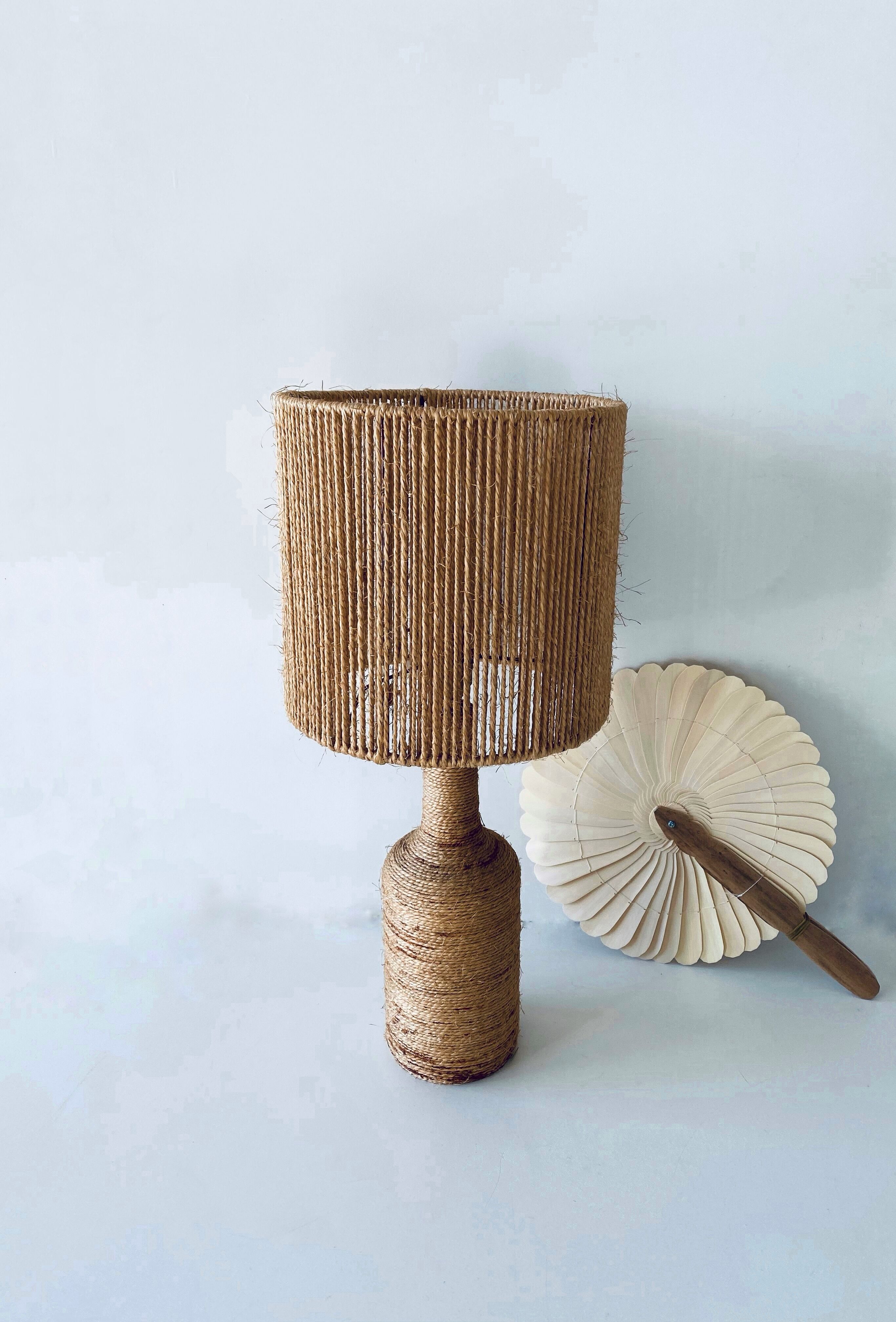 Bohemian lamp in rope