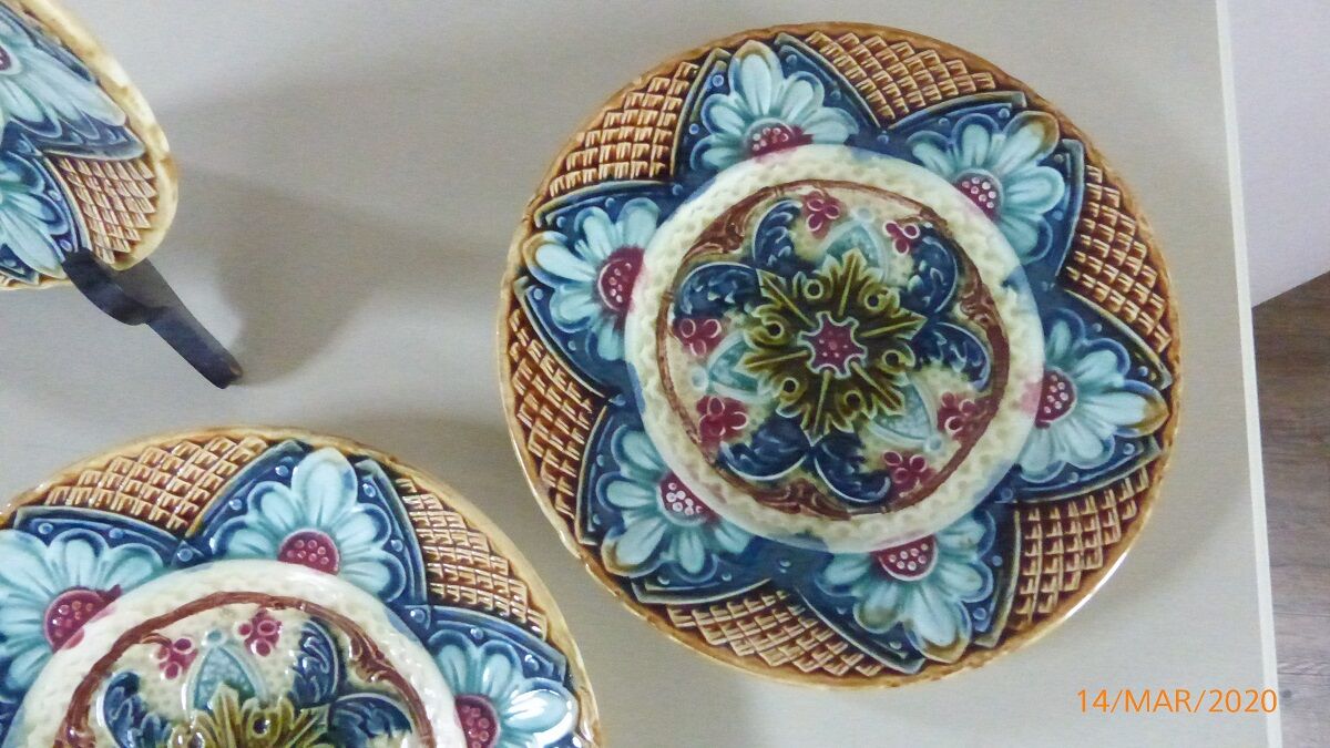 Lots of faience plates