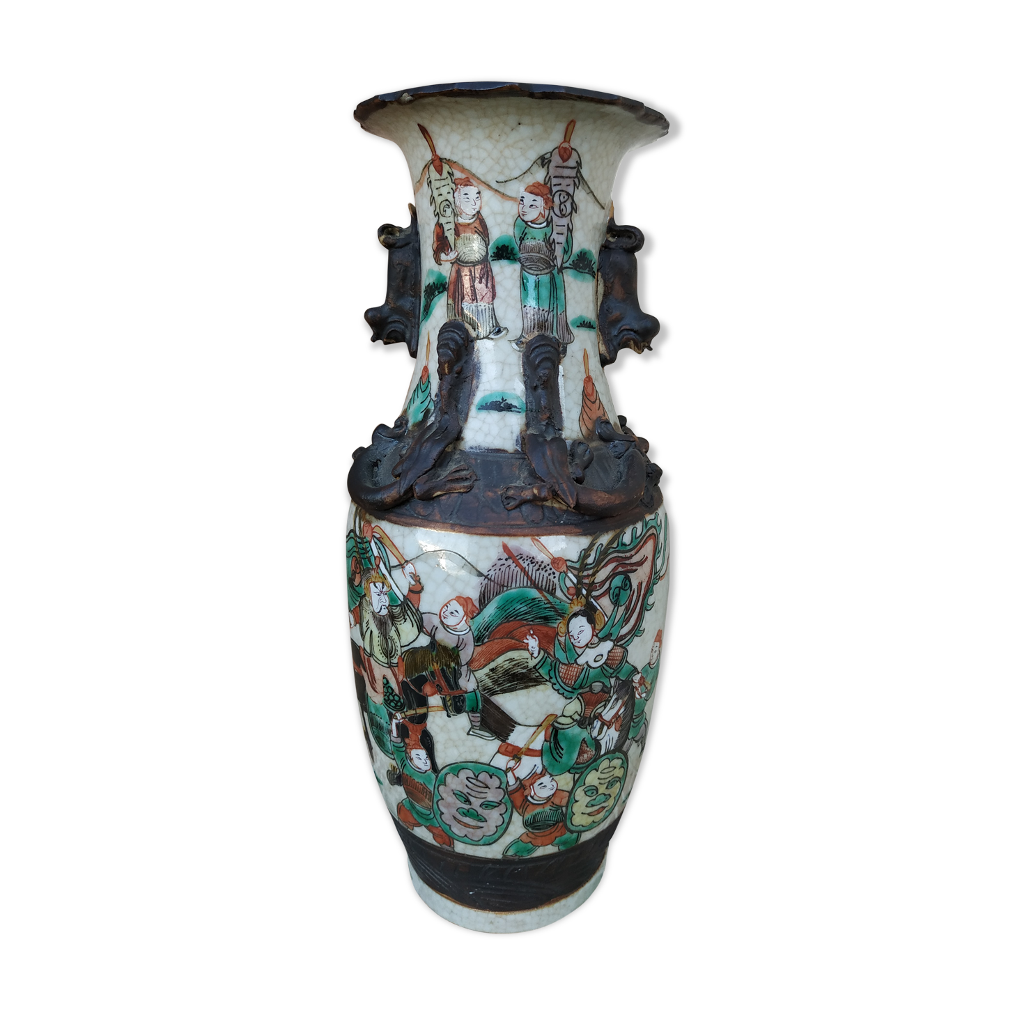 Vase en porcelaine de Nankin XIXème