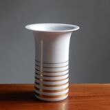 White and gold porcelain vase from the 60s / Schumann Arzberg Bavaria