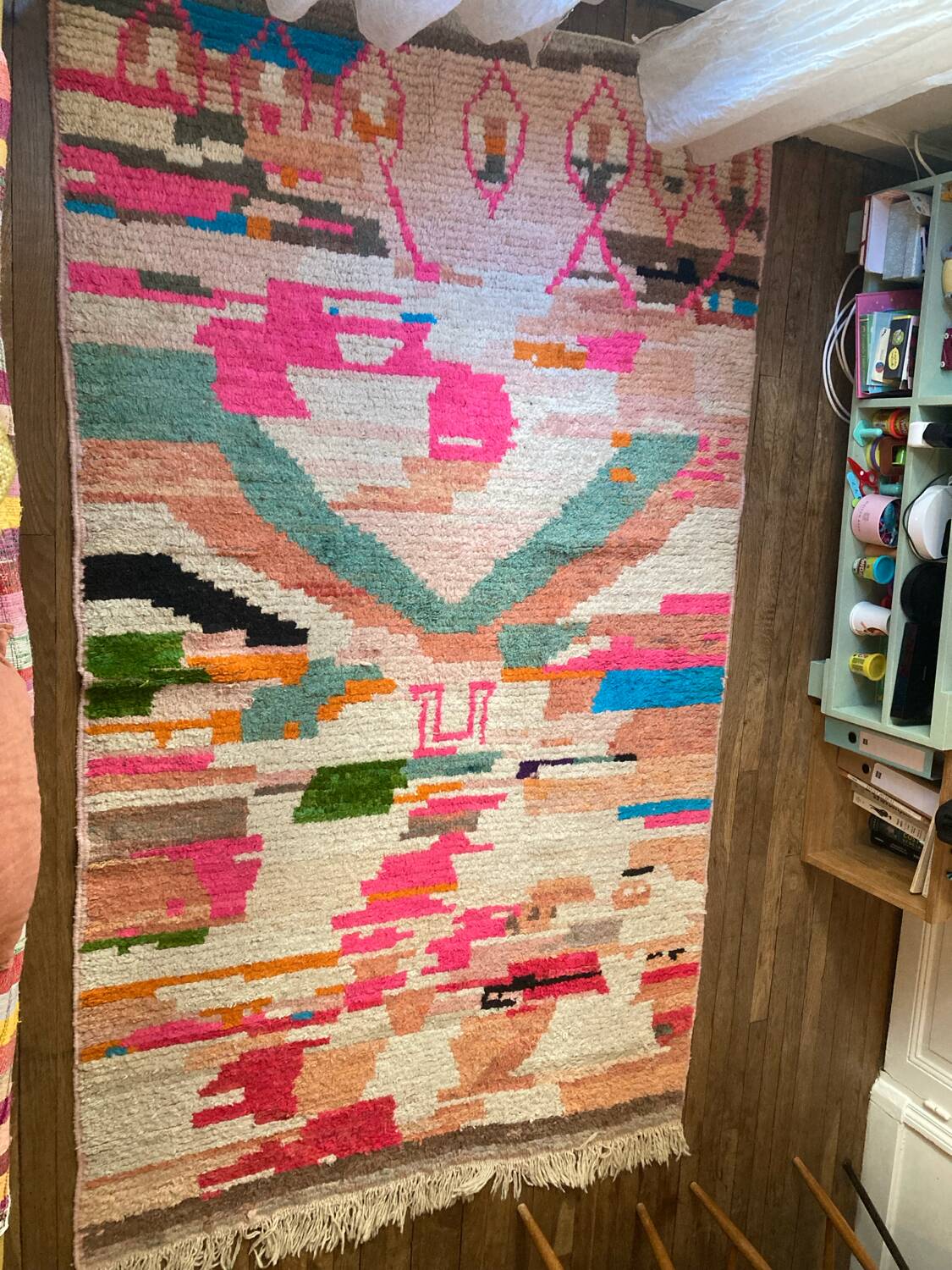 Moroccan wool Kilim rug