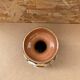 Antique glazed terracotta vase flower decor made in italy vintage