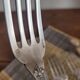 Set of 4 silver-plated forks in Boulenger antique style.