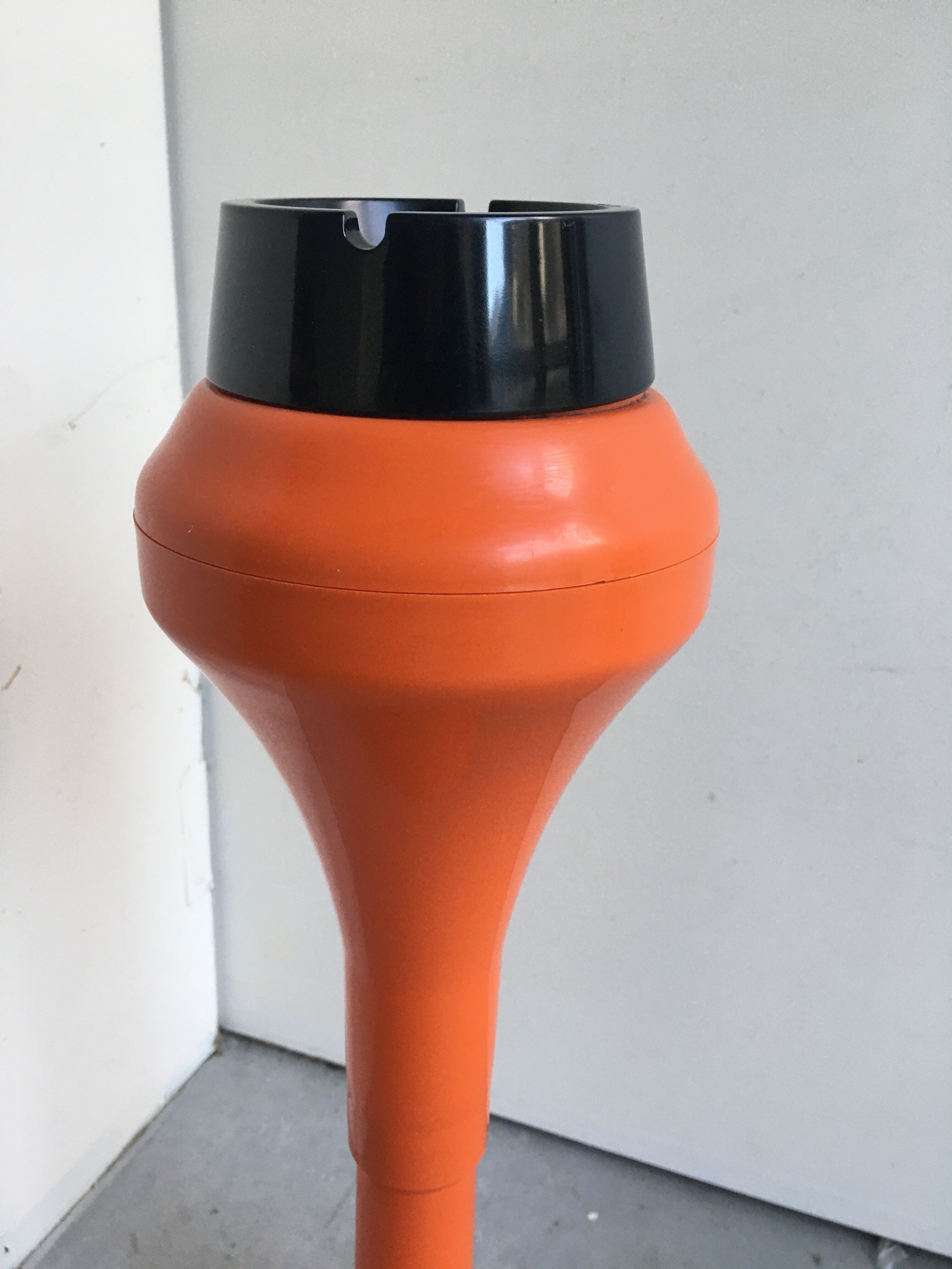 Orange tulip ashtray