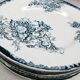 Series of 6 flat plates Saint Armand "poppy"