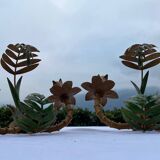 Pair of metal wall lights from the 60s/70s