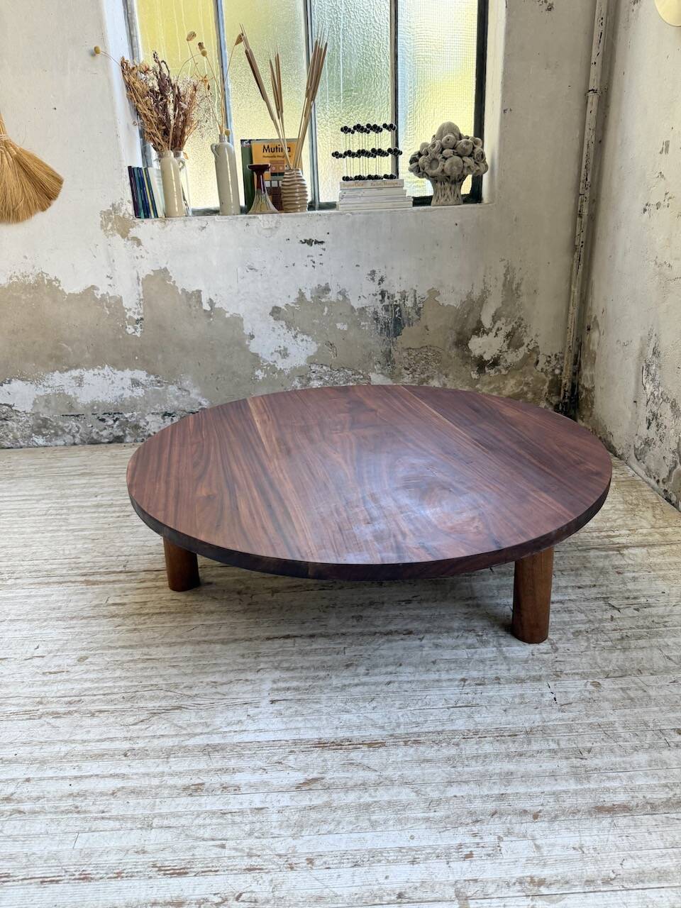 50s round tripod coffee table