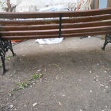 Victorian cast garden bench