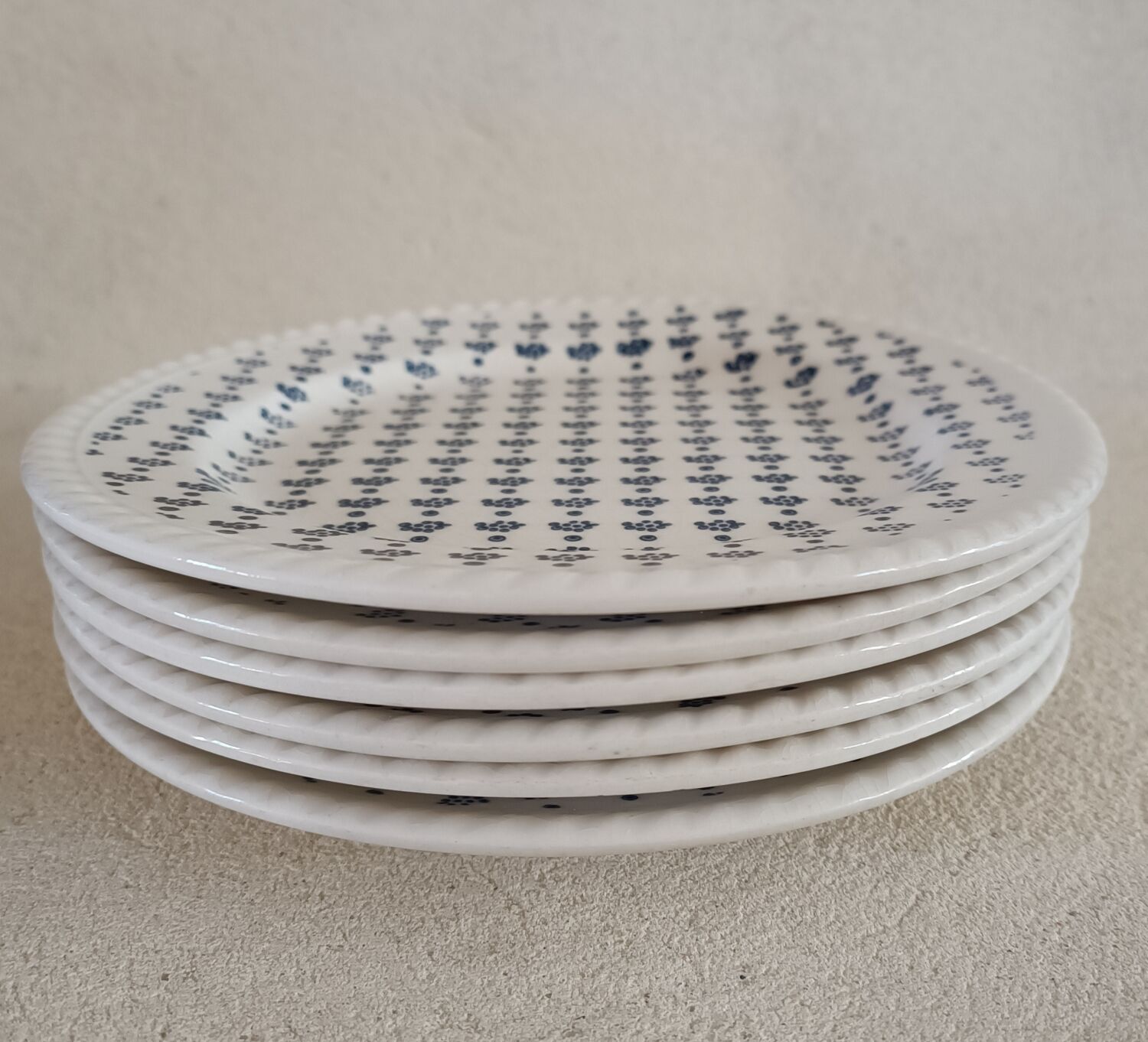 Set of 6 iron earth plates
