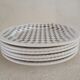 Set of 6 iron earth plates