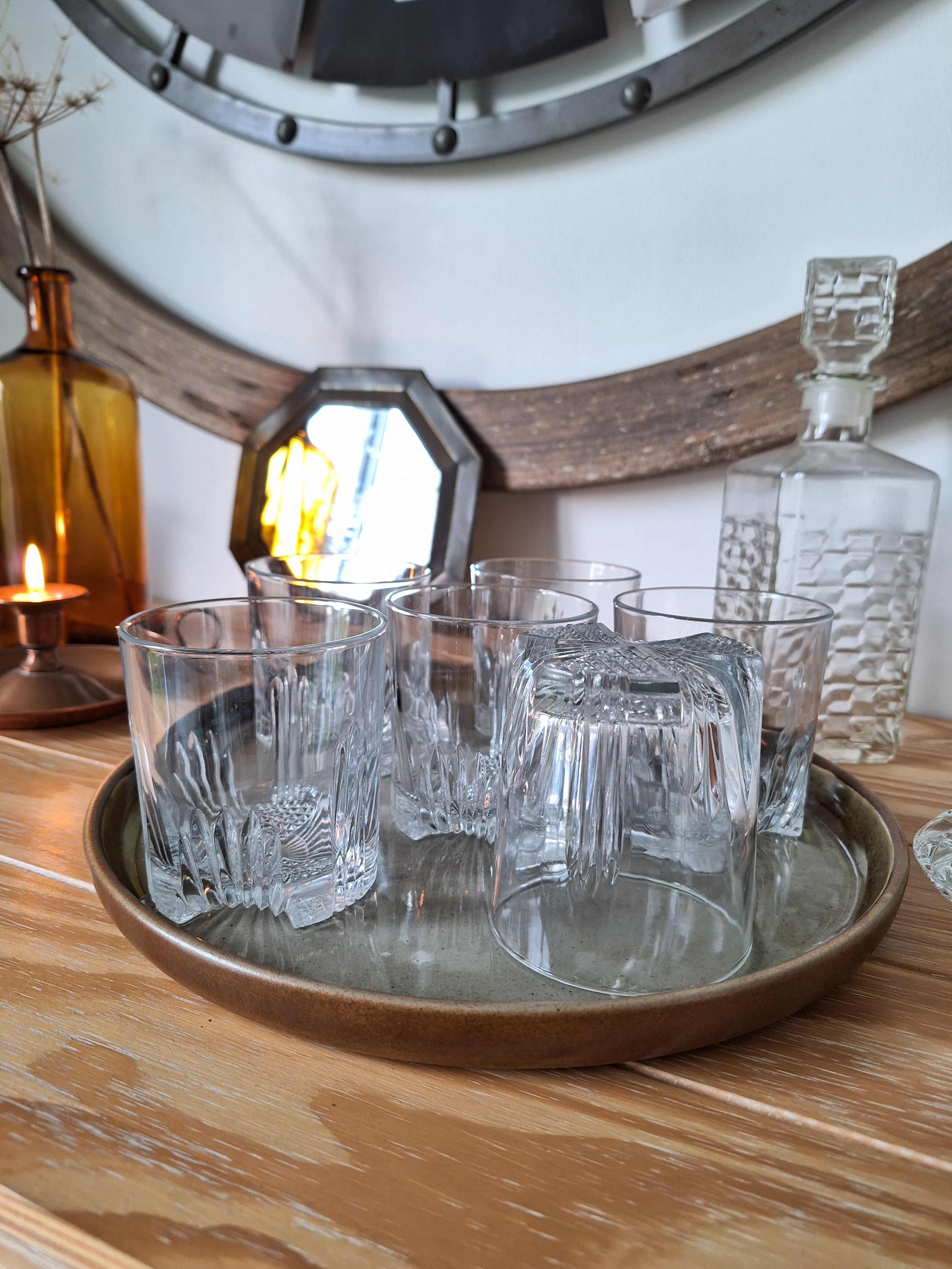 Art Deco whisky glasses