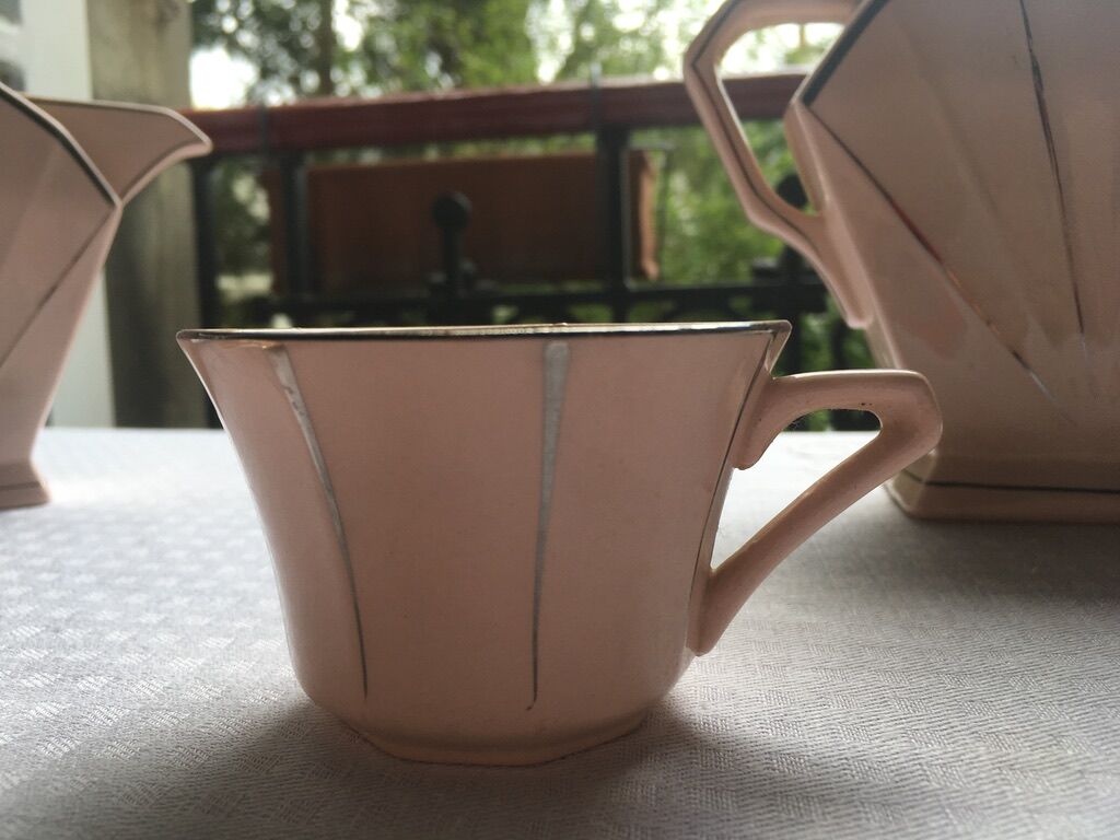 Saint Amand tiled coffee set circa 1930